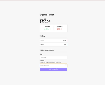 Screenshot of Project