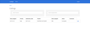 Screenshot of Project